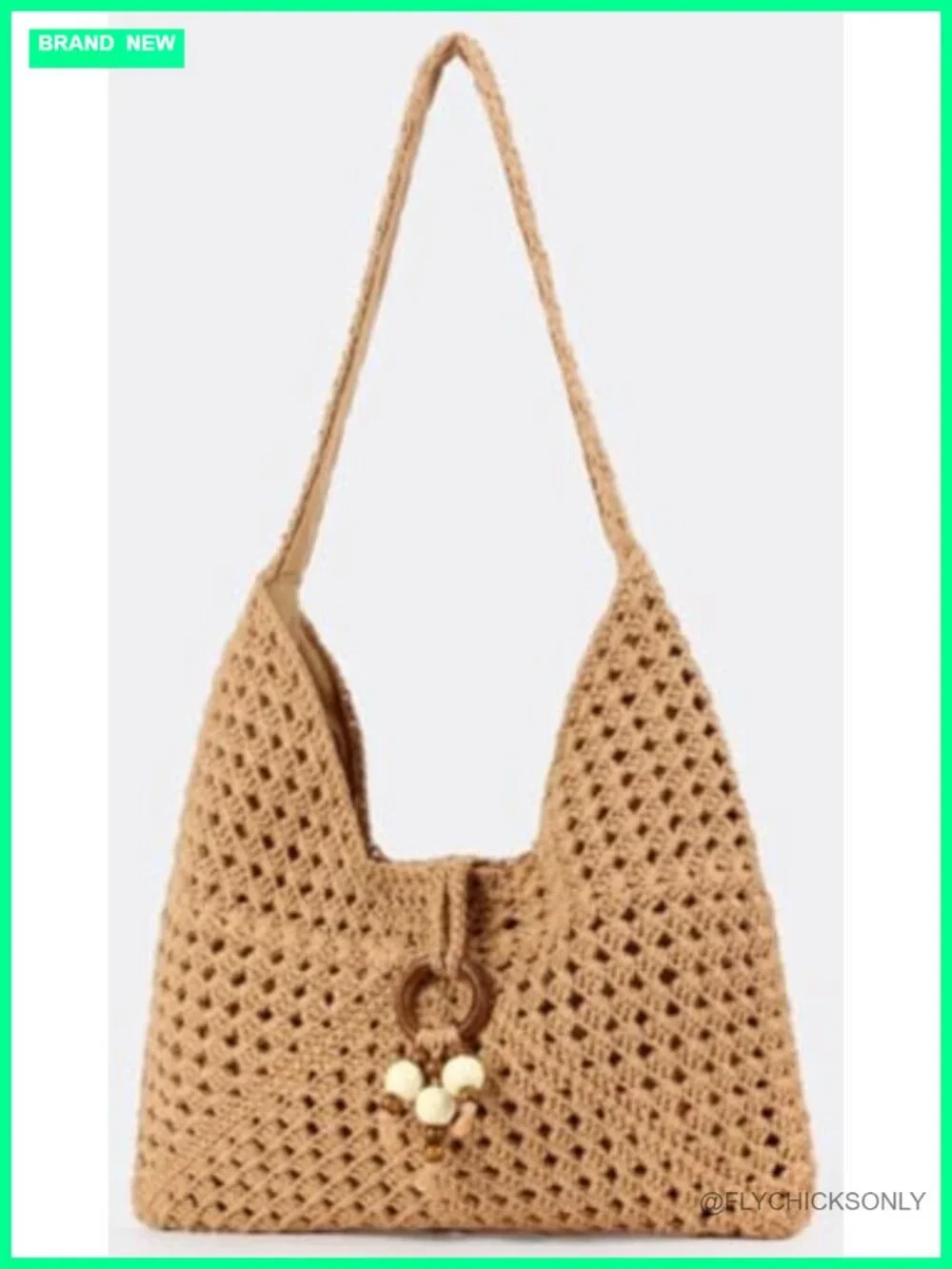 Straw Slouchy Hobo Bag Handwoven Satchel Tote Beach Shoulder Bag
